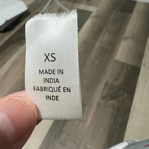 Banjanan Green Red Floral 100% Cotton Smocked Mini Dress XS - Picture 6 of 8